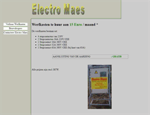 Tablet Screenshot of electromaes.be